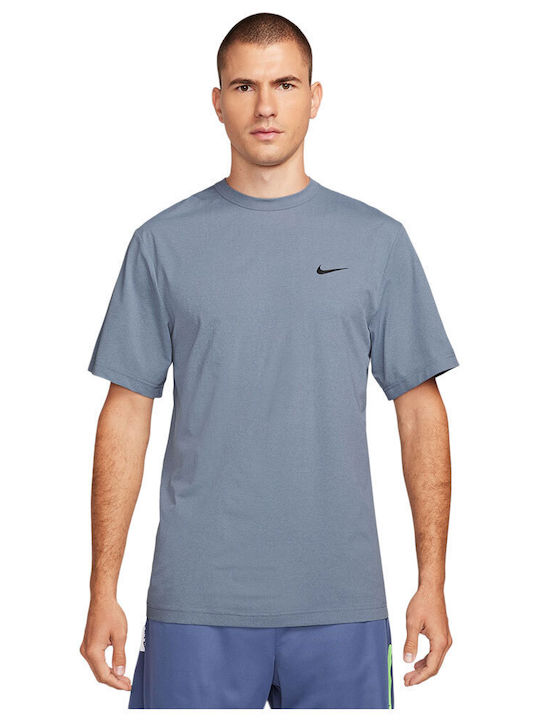 Nike Hyverse Bluza Sportivă pentru Bărbați cu Mânecă Scurtă Dri-Fit Gri