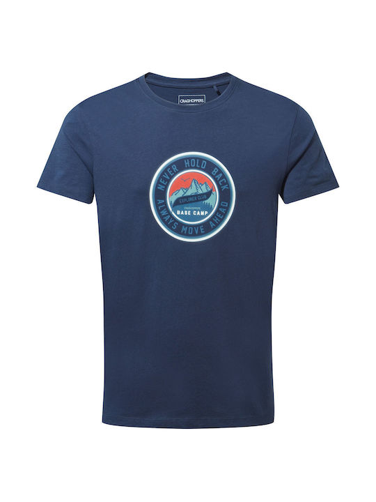 Craghoppers T-shirt Bărbătesc cu Mânecă Scurtă Albastru marin
