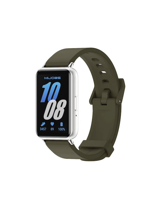 Mijobs Watch Λουράκι Σιλικόνης Χακί (Galaxy Fit3)