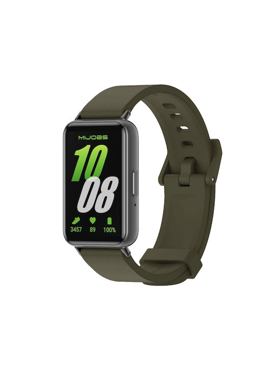 Mijobs Watch Λουράκι Σιλικόνης Χακί (Galaxy Fit3)
