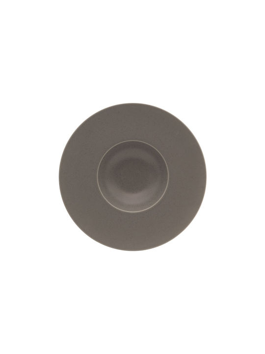 Costa Verde Teller Nudeln aus Porzellan Gray mit Durchmesser 29cm 12Stück