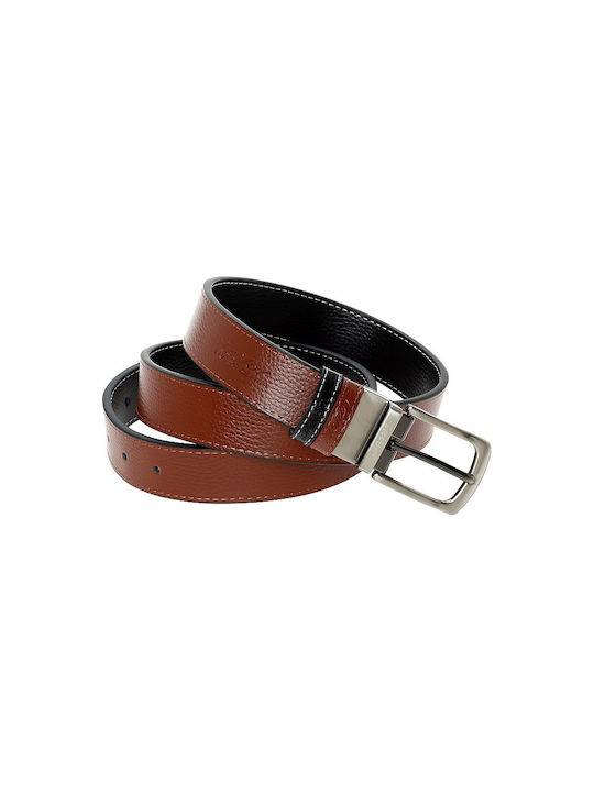 Lavor Men's Leather Double Sided Belt Black