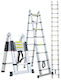 Telescopic Ladder Aluminum of Steps with Maximum Height 5m