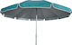 Solart Foldable Beach Umbrella Diameter 2m with UV Protection and Air Vent Petrol