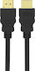 Powertech Кабел HDMI мъжки - HDMI мъжки 3м Черен