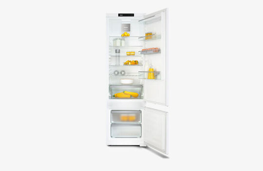 Miele Eingebauter Kühl-Gefrierkombination 266Es Total NoFrost H177xB55xT54.5cm. Weiß KF 7731 D