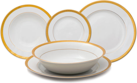 Imperial Gold Porcelain Dinnerware Set 20pcs Imperial Gold Porcelain Dinnerware Set 20pcs