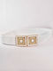 Women's Belt White