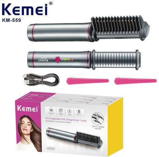 Kemei Ηλεκτρική Βούρτσα για Ίσιωμα