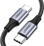 Ugreen Braided USB 2.0 Cable USB-C male - USB-C Μαύρο 1m (US261)