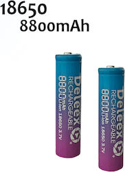 Deleex 18650 8800mAh 3.7V 2 бр. презареждащи се батерии Deleex 18650 8800mAh 3.7V 2 бр. презареждащи се батерии
