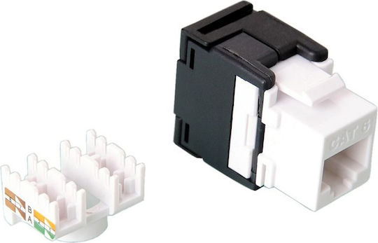 Keystone Cat6 werkzeuglos Weiß UTP 26.99.0363-40