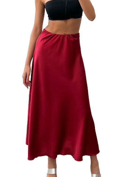 Chica Satin Skirt BORDO