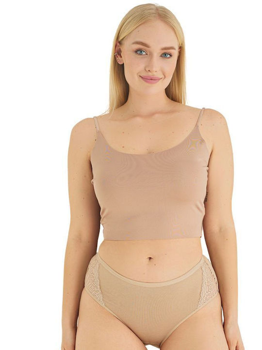 Sexen Damen Slip Beige