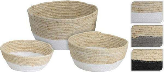Koopman Decorative Basket Wicker Black 30x15cm