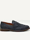 Δερμάτινα Ανδρικά Loafers σε Μπλε Χρώμα