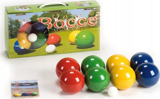 Lucio Londero Wooden Boules Set 8 Pcs Boules Boules Petanque Londero 80 Mm