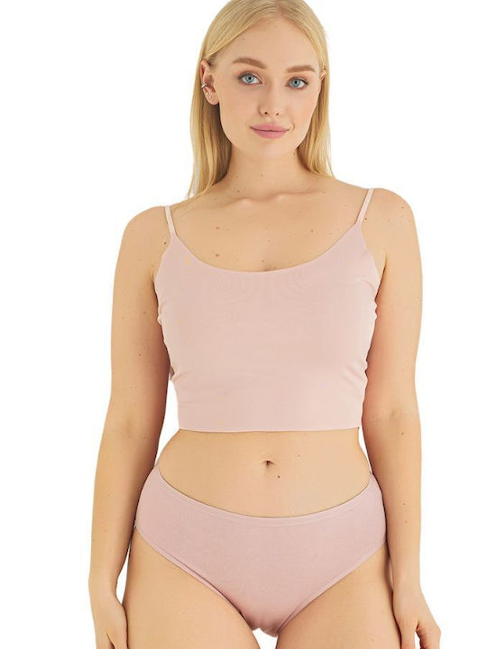 Sexen Femeie Slip Pastel Beige