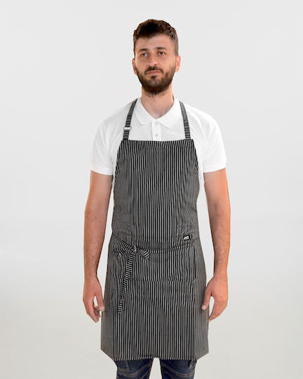 Ayo Ποδιά Σερβιτόρου / Barista / Bartender Ολόσωμη Μαύρη