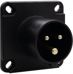 rezistent la apă Priză electrică Adaptor de priză Negru