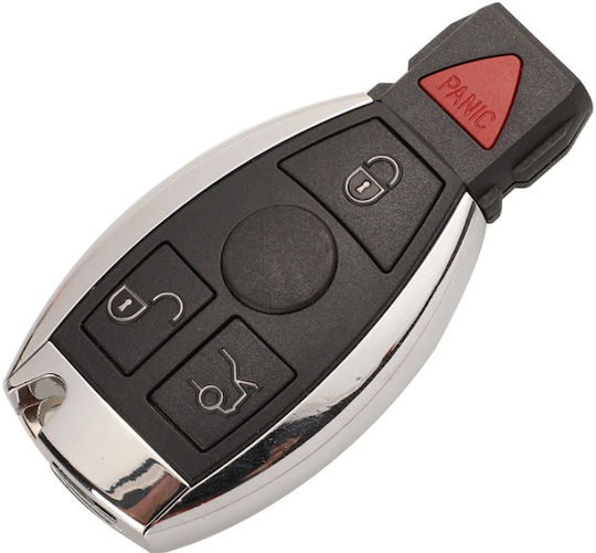 Car Key Shell with Blade with 4 Buttons for Smart / Mercedes Benz