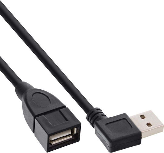 InLine USB 2.0 Cable USB-A male - USB-A female Μαύρο 1m 34610R