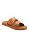 Coastal Cool Women's Flat Sandals in Tabac Brown Color