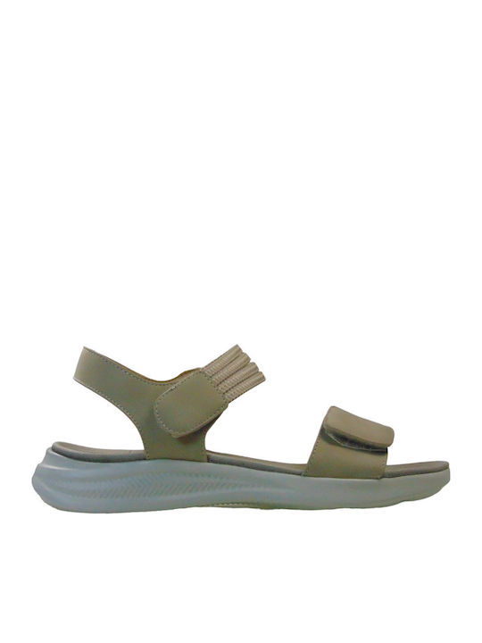 Women's Flat Sandals Anatomic in Beige Color