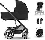 Cybex Balios S Lux New Adjustable 3 in 1 Baby Stroller Suitable for Newborn Moon Black