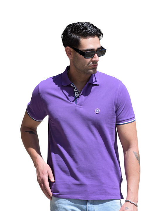 North Star Polo Blouse Purple (code ns46)