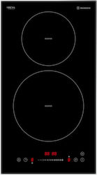 Morris Domino Induction Cooktop Autonomous Inox with Child Lock Function 29x52εκ.