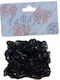 Monifil Black Hair Elastic for Braids