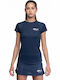 Women's Athletic Blouse Short Sleeve Blue