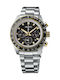 Seiko Men's Watch Chronograph Solar with Silver Metal Bracelet