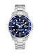 Trussardi City Men's Watch Battery with Blue Metal Bracelet