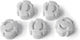 Reer Socket Protective Cover Simple Placement made of Plastic in White Color 5pcs