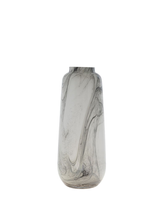 Zen Collection Διακοσμητικό Βάζο Γυάλινο Λευκό Y40cm