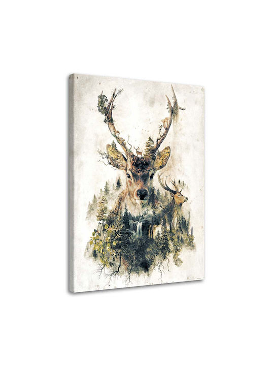 Artistic Deer Rama pe Pânză 60x90cm