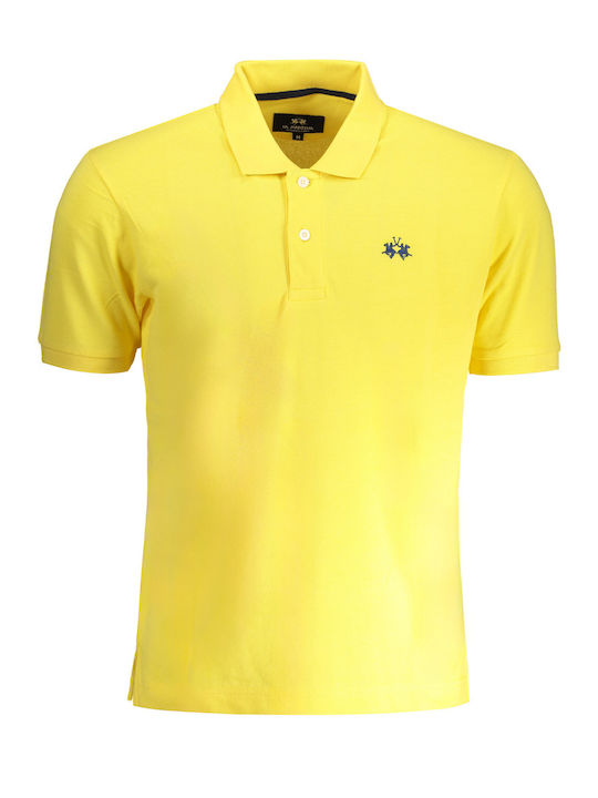 La Martina Herren Shirt Polo Gelb