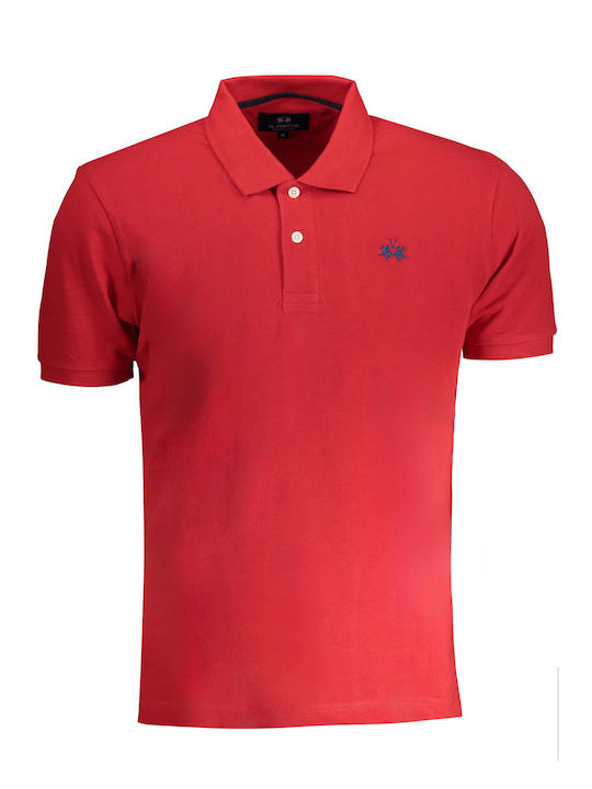 La Martina Herren Shirt Polo Rot