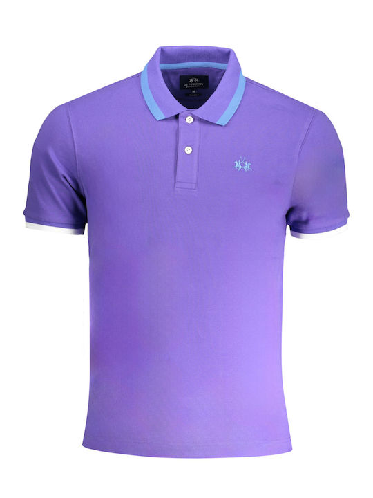 La Martina Men's Blouse Polo Purple