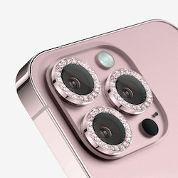 Glitter Strass Protecție Cameră Tempered Glass Pink pentru iPhone 13, 13 Mini Glitter Strass Protecție Cameră Tempered Glass Pink pentru iPhone 13, 13 Mini
