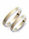 Valauro Bicolour Matte Wedding Ring 438a-aa