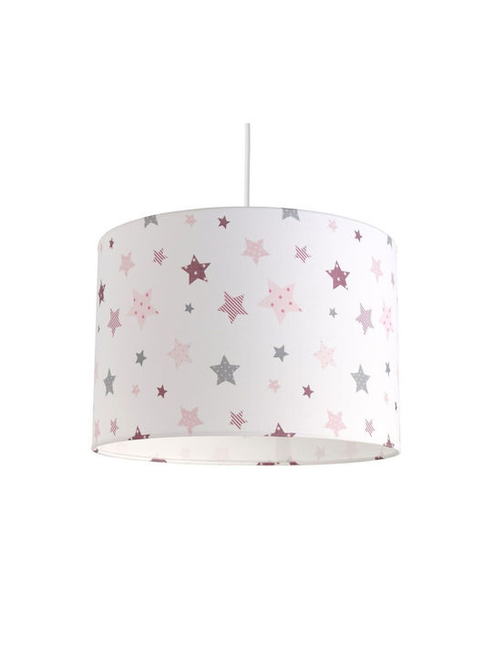 Veis Kids Single Ceiling Light E27 Hesperis Pink 35x24cm