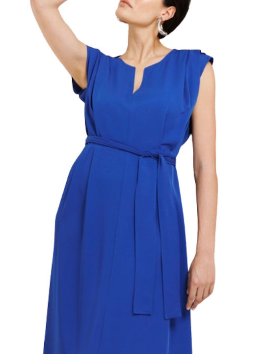 Diana Gallesi Maxi Evening Dress Blue