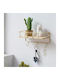 Shelf Wall Gold 25x11x14cm