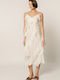 Edward Jeans Summer Midi Dress for Wedding / Baptism White