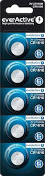 everActive Baterii Pentru Ceasuri Litiu CR1616 3V 5 Buc