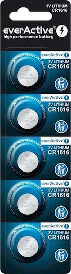 EverActive Batterien Lithium für Uhren CR1616 3V 5Stück