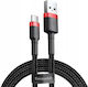 Baseus Cafule USB 2.0 Kabel USB-C männlich - USB-A 18W Rot 0.5m (CATKLF-D91)